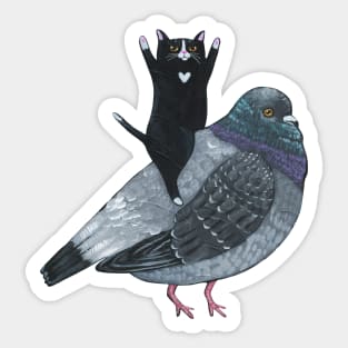 Pigeon Ride Sticker